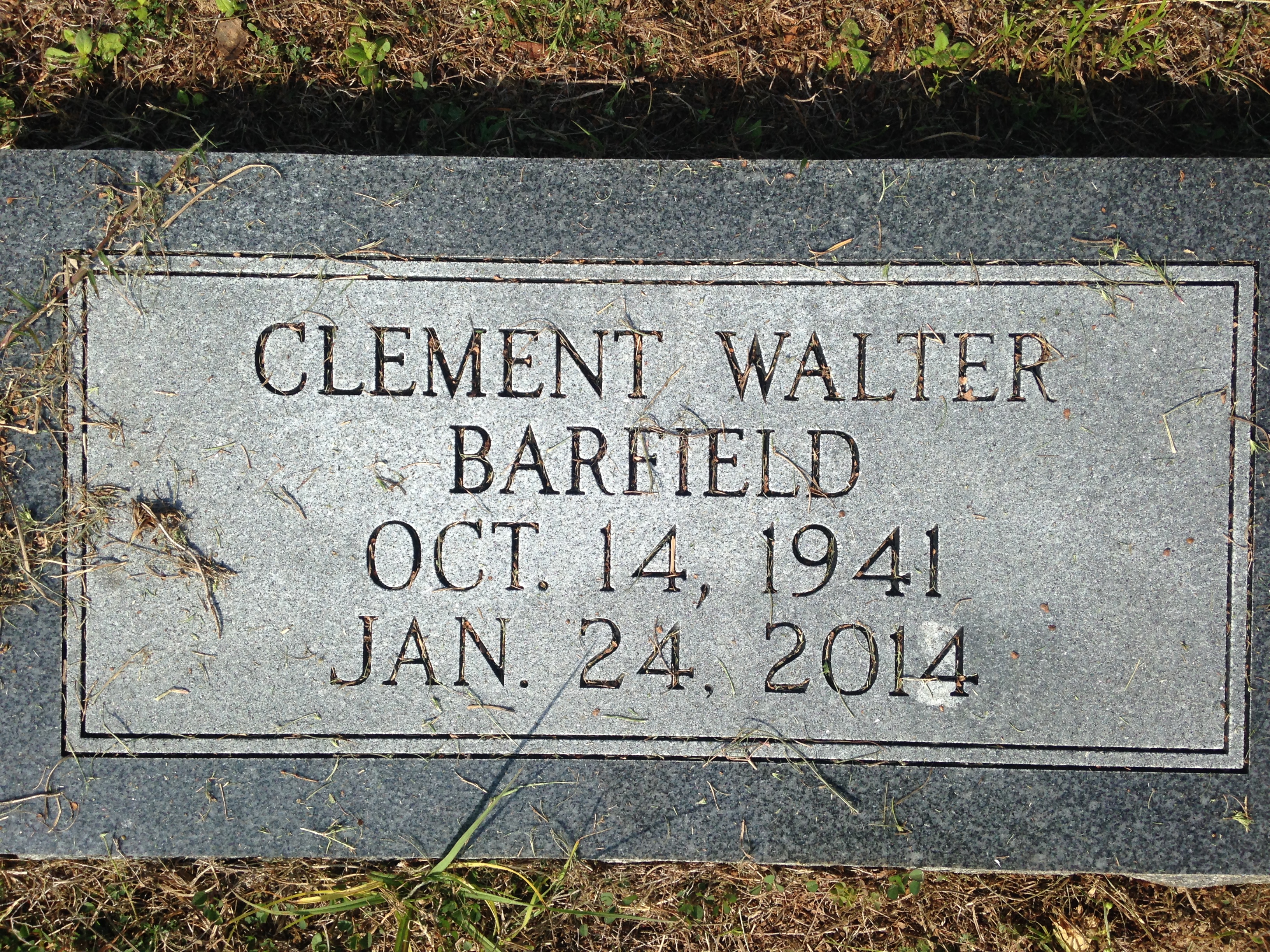 Clement Walter,  Dr. Barfield